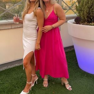 Pink midi Zara dress